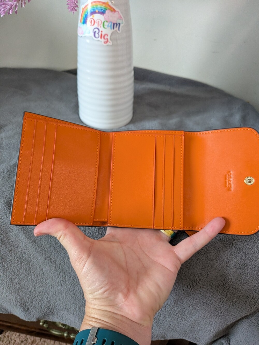 Coach Rainbow Small Snap Wallet - Picture 4 of 4